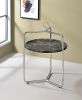 Miro - Side Table - Black / Silver