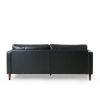 Mirod Comfy 3-seat Sofa with Wooden Legs, PU, for Living Room and Study