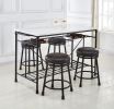Claire - White Marble Top Counter - White