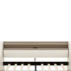 Twin Size Daybed with Storage Drawers, Upholstered Daybed with Charging Station and LED Lights, Beige (Expect arrive date: Jun.,20th.)