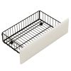 Twin Size Daybed with Storage Drawers, Upholstered Daybed with Charging Station and LED Lights, Beige (Expect arrive date: Jun.,20th.)