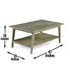Milani - 3 Piece Table Set - Light Brown