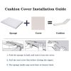 2PCS Set Outdoor Lounge Chair Cushion Replacement Patio Funiture Seat Cushion Chaise Lounge Cushion-Beige