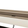 Twin Size Daybed with Storage Drawers, Upholstered Daybed with Charging Station and LED Lights, Beige (Expect arrive date: Jun.,20th.)