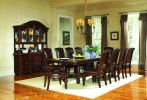 Antoinette - Ped Table With Leaf - Dark Brown
