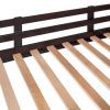 Twin over Twin Wood Bunk Bed with Two Drawers - Espresso