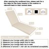 2PCS Set Outdoor Lounge Chair Cushion Replacement Patio Funiture Seat Cushion Chaise Lounge Cushion-Beige