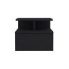Kenya 2 Piece Bedroom Set, Armoire + Nightstand, Black