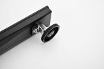 24 Inches Linear Shower Drain with Removable Quadrato Pattern Grate, 304 Stainless Shower Drain Included Hair Strainer and Leveling Feet