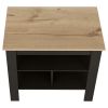 Brooklyn Kitchen Island, Three Concealed Shelves